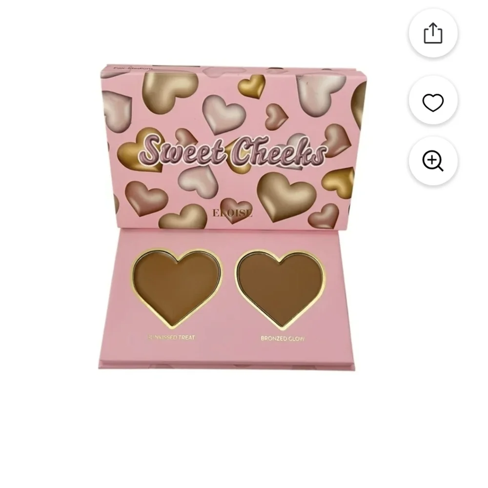 Eloise Sweet Cheeks Heart Palette in Sunkissed Treat & Bronzed Glow NEW IN BOX